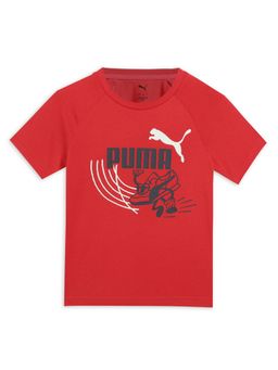 Puma - Little Runners Kids Cotton Graphic T-Shirt