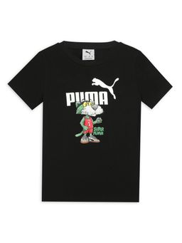 Puma - Black Super Boys Graphic Cotton T-shirt