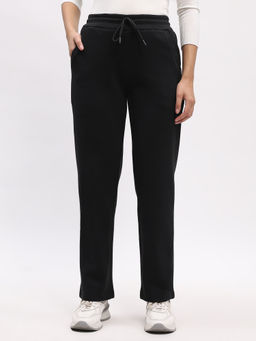 Global Republic - Women Black Polyester Solid Regular Fit Lower