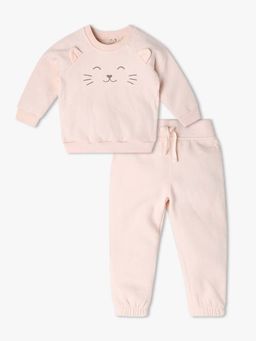 GAP - Pink Knitted Regular Sweatshirt With Joggers