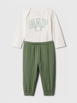 GAP - Green Cotton Regular Bodysuit With Joggers