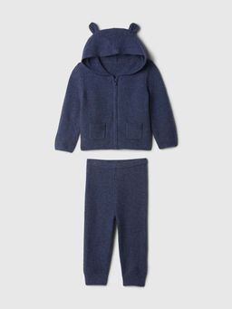 GAP - Navy Blue Knitted Relaxed Hoodie With Joggers