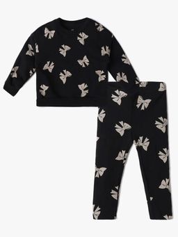 GAP - Black Knitted Relaxed Sweatshirt With Pant