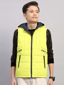 Monte Carlo - Green Polyester Blend Regular Reversible Puffer Jacket