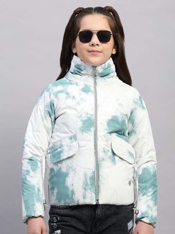 Monte Carlo - Green Nylon Blended Regular Puffer Jacket