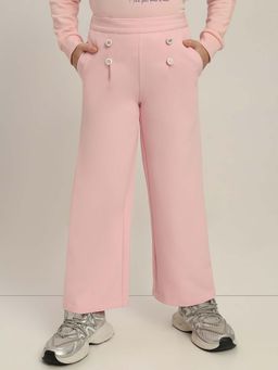 VERO MODA - Pink Polyester Straight Pant