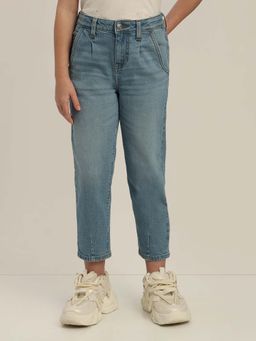 VERO MODA - Blue Cotton Mom Jeans