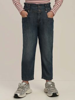 VERO MODA - Blue Cotton Mom Jeans