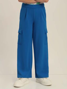 VERO MODA - Blue Polyester Blend Relaxed Pant