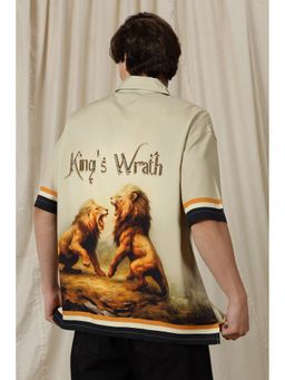 Eszett - King Wrath Beige Oversized Shirt