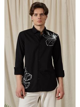 Eszett - Petaled Black Shirt