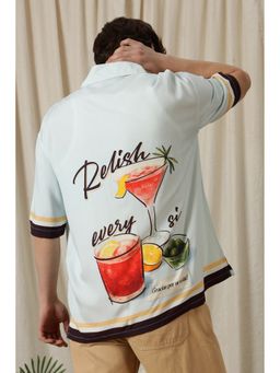 Eszett - Relish Light Blue Oversized Shirt