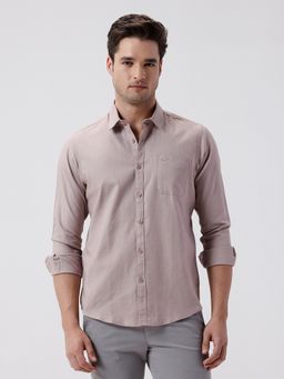 Crocodile - Mauve Mercerized Stretch Shirt