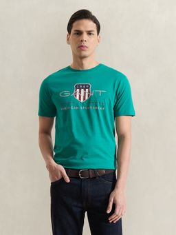 GANT - Men Green Printed T-Shirt