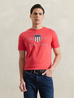 GANT - Men Red Printed T-Shirt