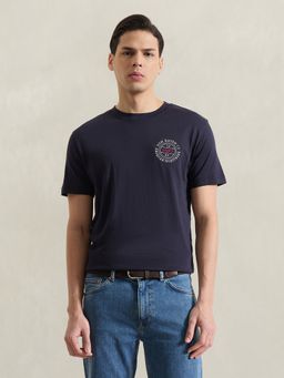GANT - Men'S Navy Blue Printed T-Shirt