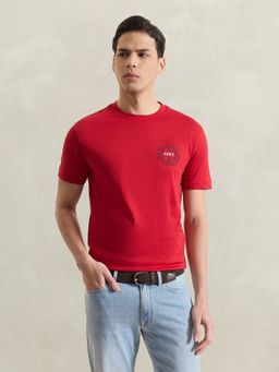 GANT - Men'S Red Printed T-Shirt