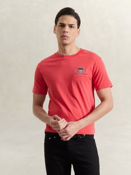 GANT - Men Red Printed T-Shirt