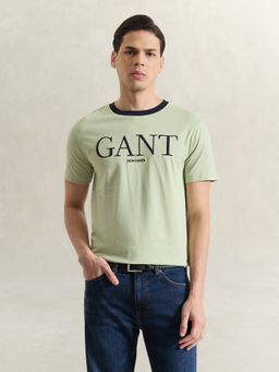 GANT - Men Green Printed T-Shirt