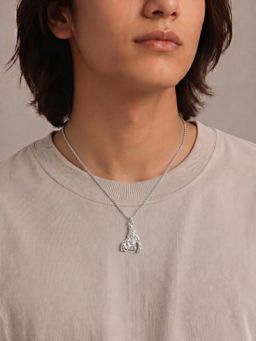 Carlton London - Rhodium Plated Krishna Pendant