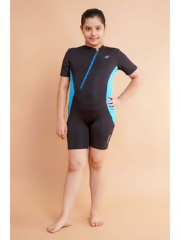 Keepfit - Kids Girls UPF40+ Sun Protection and N9 Antibacterial 1 Pc Zipper Swimsuit
