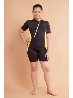 Keepfit - Kids Girls UPF40+ Sun Protection and N9 Antibacterial 1 Pc Zipper Swimsuit