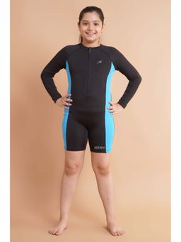 Keepfit - Kids Girls UPF40+ Sun Protection and N9 Antibacterial Zipper Swimsuit