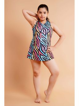 Keepfit - Kids Girls Sleeveless Swimsuit with Boy shorts
