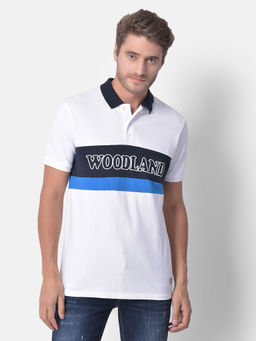 WOODLAND - White Polo T-shirt