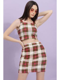 RIGO - Women Red Checks Co-ord