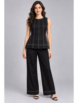 Twenty Dresses by Nykaa Fashion - Black Cotton Co-Ord Set