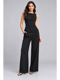 Twenty Dresses by Nykaa Fashion - Black Cotton Co-Ord Set