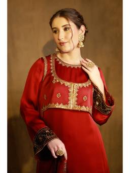 AFRIYA - Zarkha Maroon Jacket