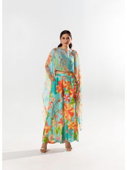 AROOP SHOP INDIA - Cynthia Tube & Palazzo with Cape (Set of 3)