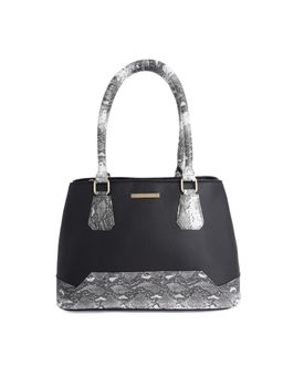 Lapis O Lupo - Black Animal Print Handbag
