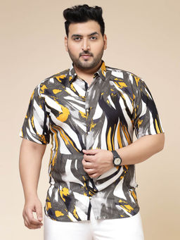 RIGO - Men Multi Color Abstract Print Shirt