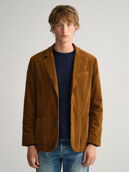 GANT - Men Brown Solid Regular Fit Blazer