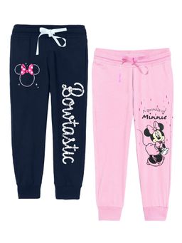 Kuchipoo - Girls Regular Fit Graphic Multi-Color Track Pants (Pack of 2)