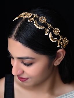 AG'S - Gold Plated Kundan Sheeshpatti