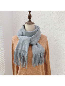 CrossKulture - Women Grey Winter Solid Scarf