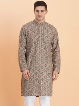 SG LEMAN - Men's Brown Kurta