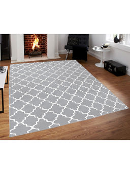 Saral Home - Grey Microfiber Carpet-180x270 cm