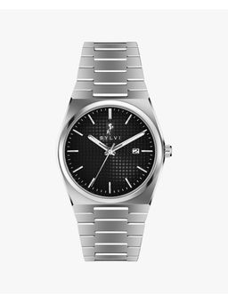 Sylvi - Professional Edge Black Round Dial Analog Watch-2370