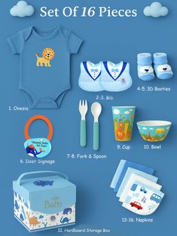 Little Surprise Box - Blue Whale Newborn Hamper Gift Box for Baby (0-6 Months)