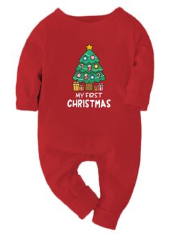 Zeezeezoo - Christmas Theme MY First Christmas Baby Romper