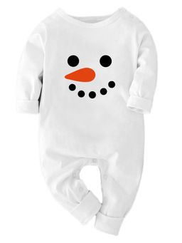 Zeezeezoo - Christmas Theme Snowman Face Baby Romper