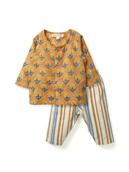 TIDY SLEEP - Honey Blossom Night Suit Set - Brown