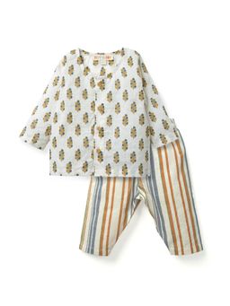 TIDY SLEEP - Spring Night Suit Set - White