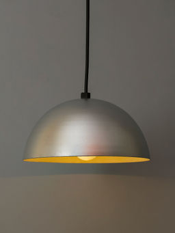 Homesake - Metallic Silver Pendant Hanging Light 8Inch