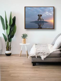 The Art House - Abstract Painting Multicolor (40X30 Inches)